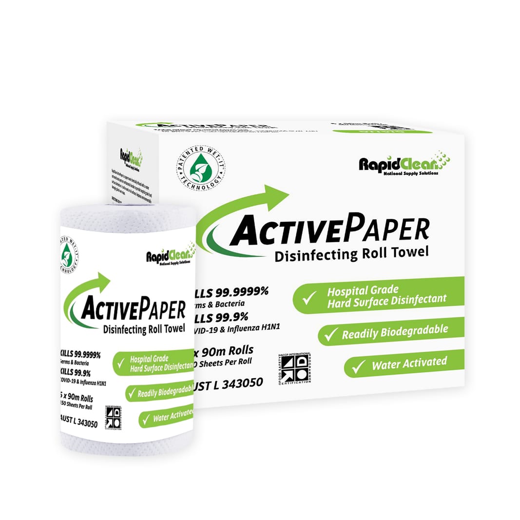 RapidClean ActivePaper Disinfecting Roll Towel - Image 7