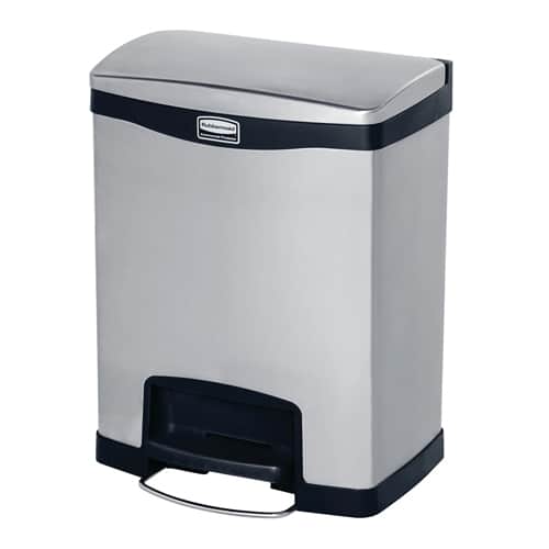 Rubbermaid Slim Jim Stainless Steel Bins - Image 3