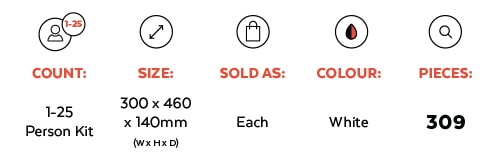Mediq Workplace Response First Aid Kit in Metal Wall Cabinet - Image 3